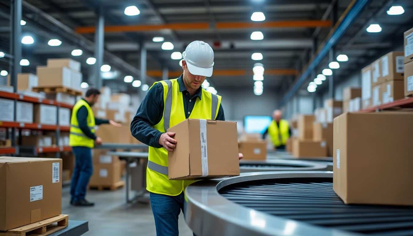 Illustration: Comment se déroule le traitement du colis sur le site logistique de destination ?