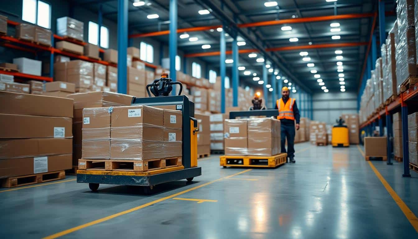 Illustration: Comprendre les engins de manutention logistique et leur rôle essentiel