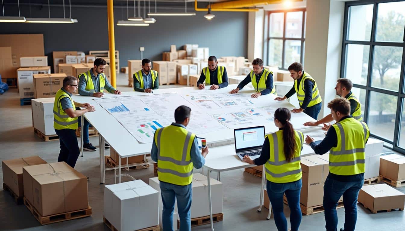 Illustration: Les étapes clés pour optimiser les flux dans la gestion logistique