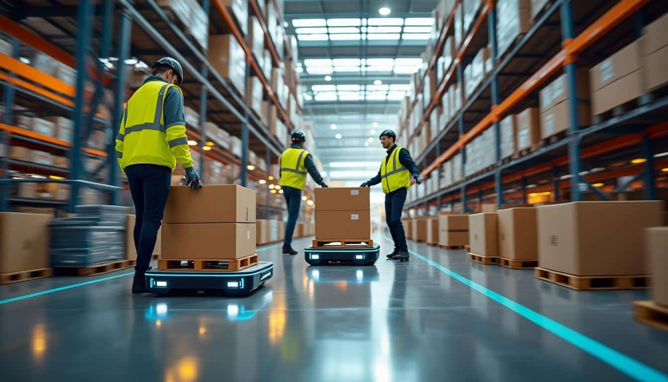 Illustration: Comment l’intelligence artificielle s’intègre au secteur de la logistique