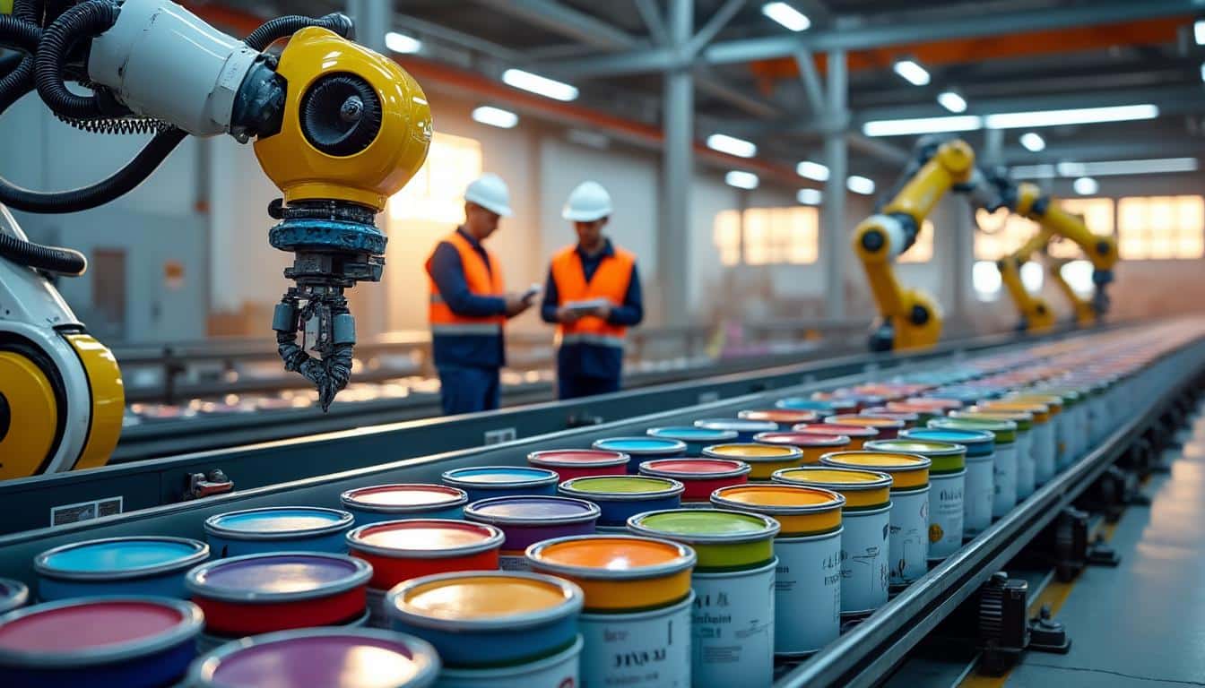 Illustration: Les innovations automatiques au service de l’entrepôt de peinture chez Unikalo