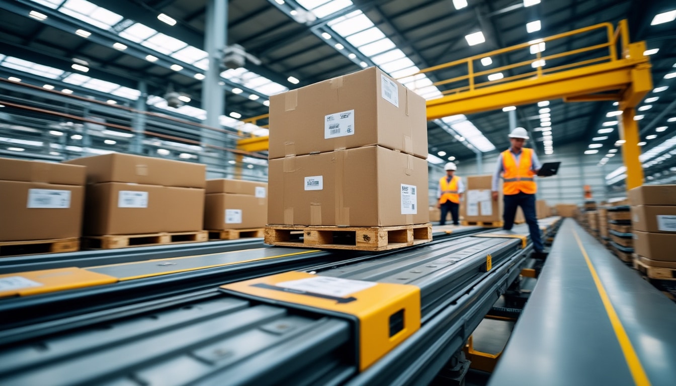 Illustration: Comprendre la définition du flux poussé en logistique et production