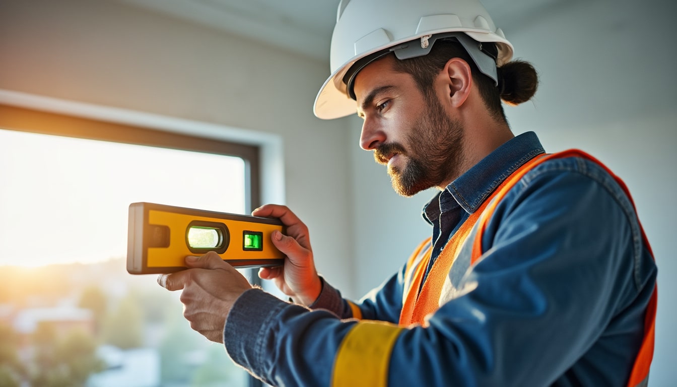Niveau dans le bâtiment : guide complet des outils et qualifications