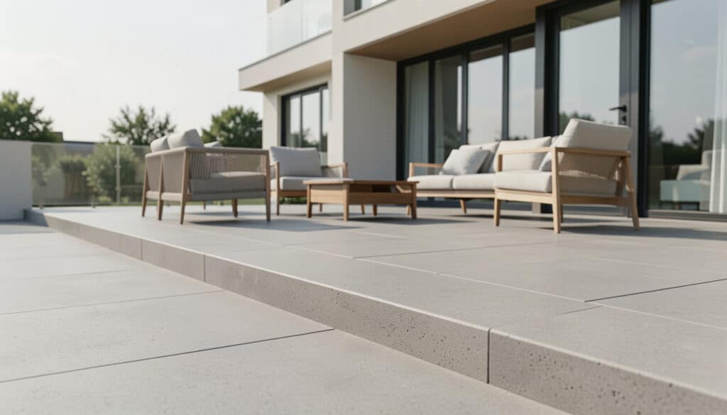 Béton bouchardé : usages, relief, prix et finitions
