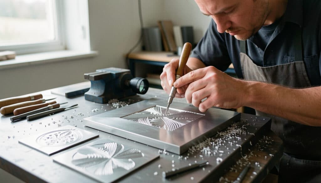 Gravure sur acier : méthodes, réglages et rendu durable